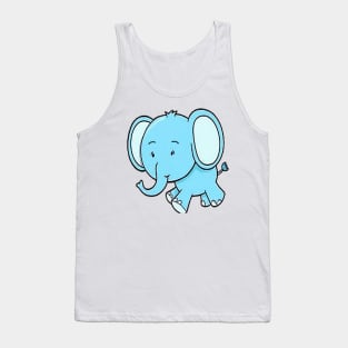 Blue Elephant 1 Tank Top